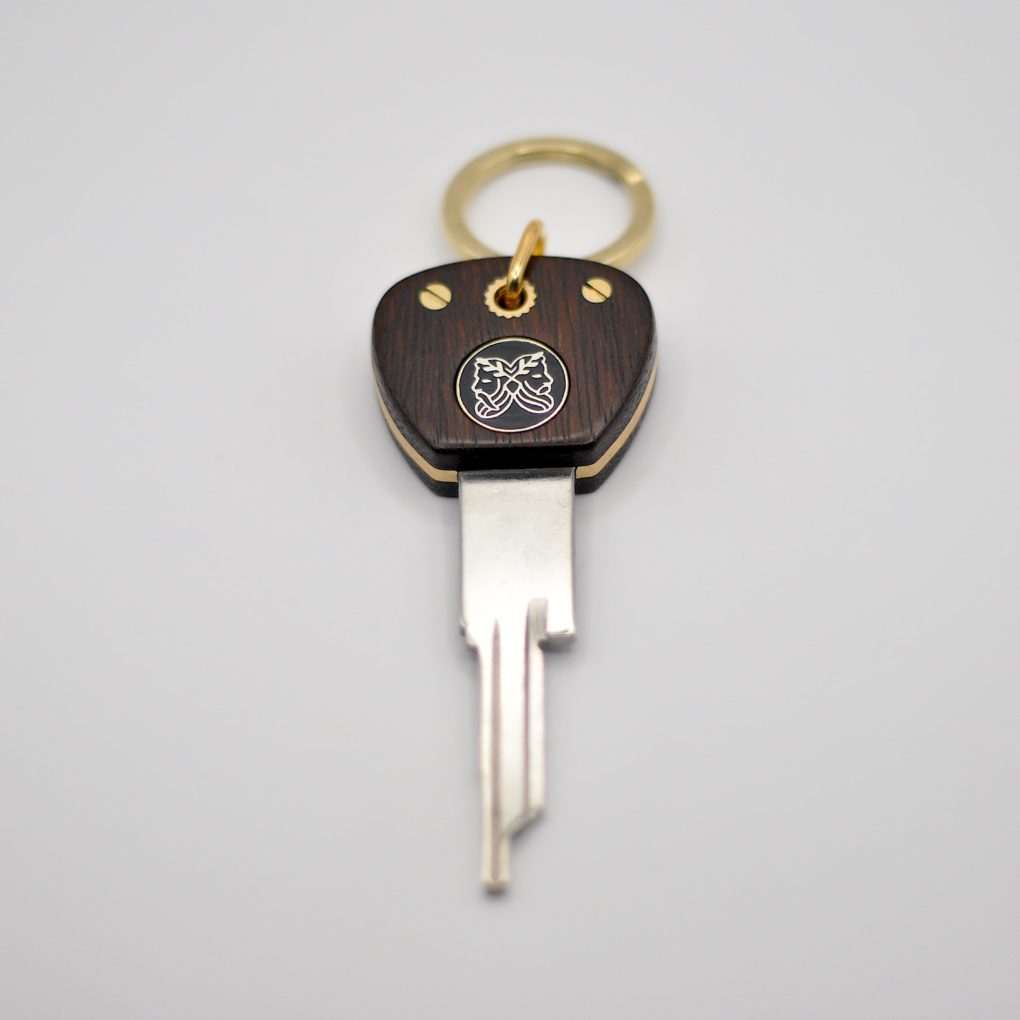 Clé Compatible Citroën DS Palissandre / Laiton – Image 2