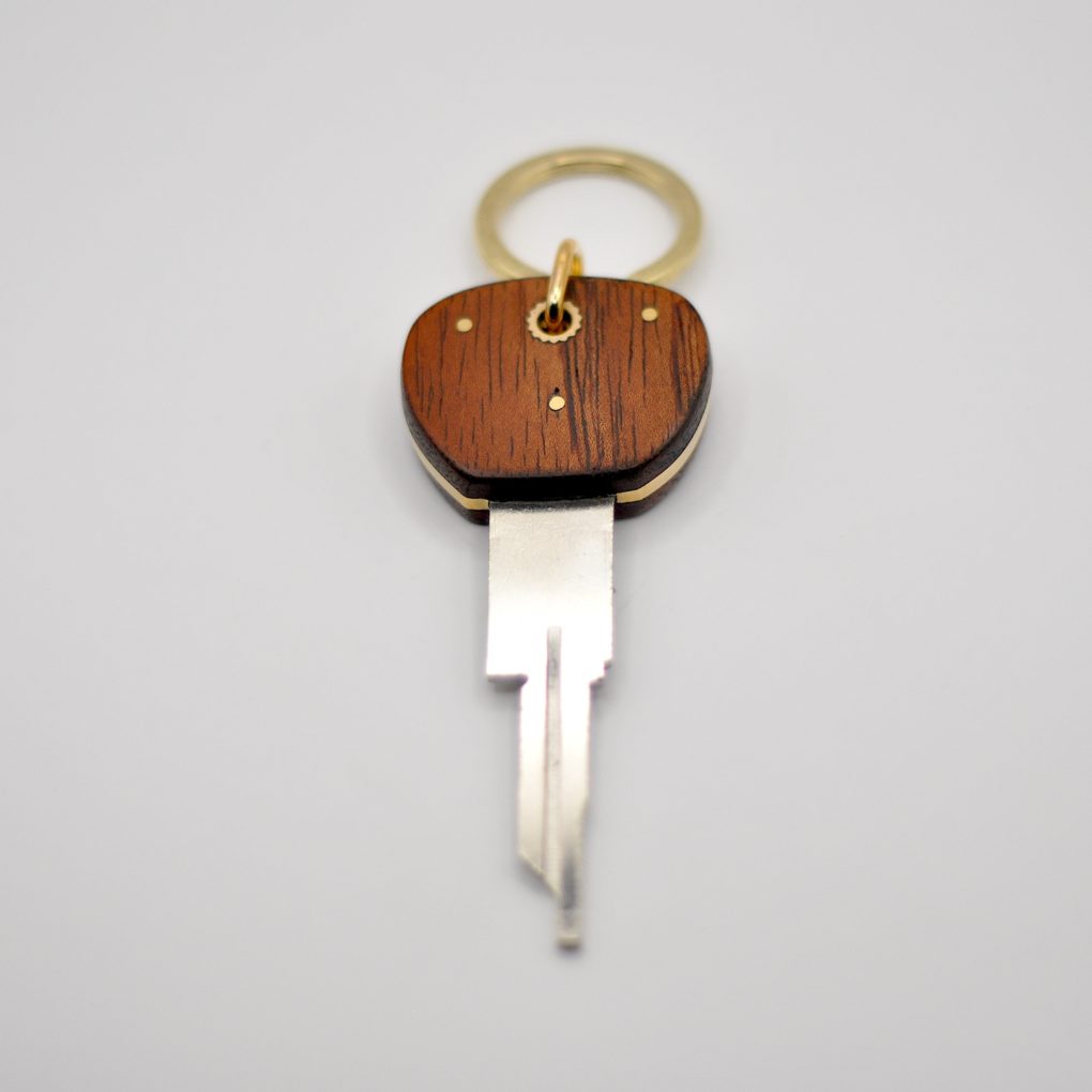 Clé Compatible Citroën DS Padouk / Laiton – Image 3
