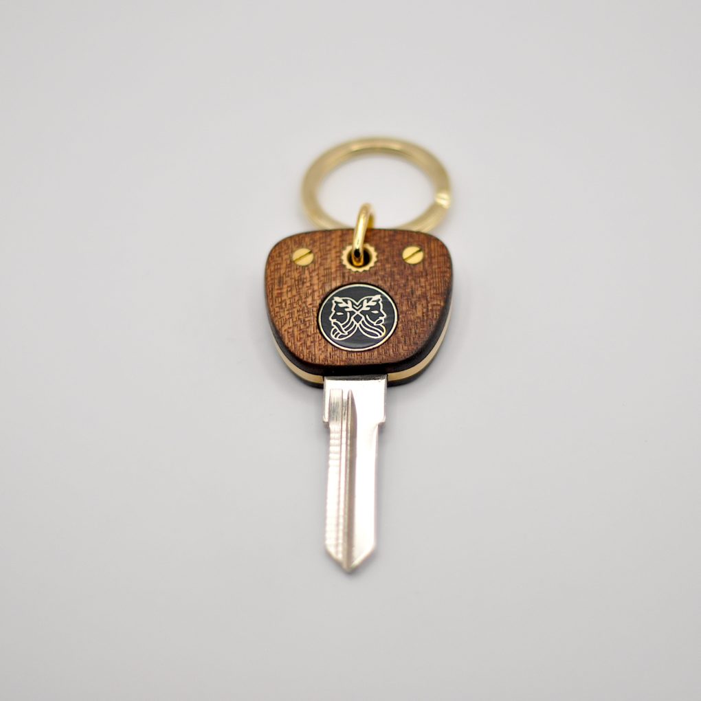 Clé Compatible BMW Acajou / Laiton – Image 2