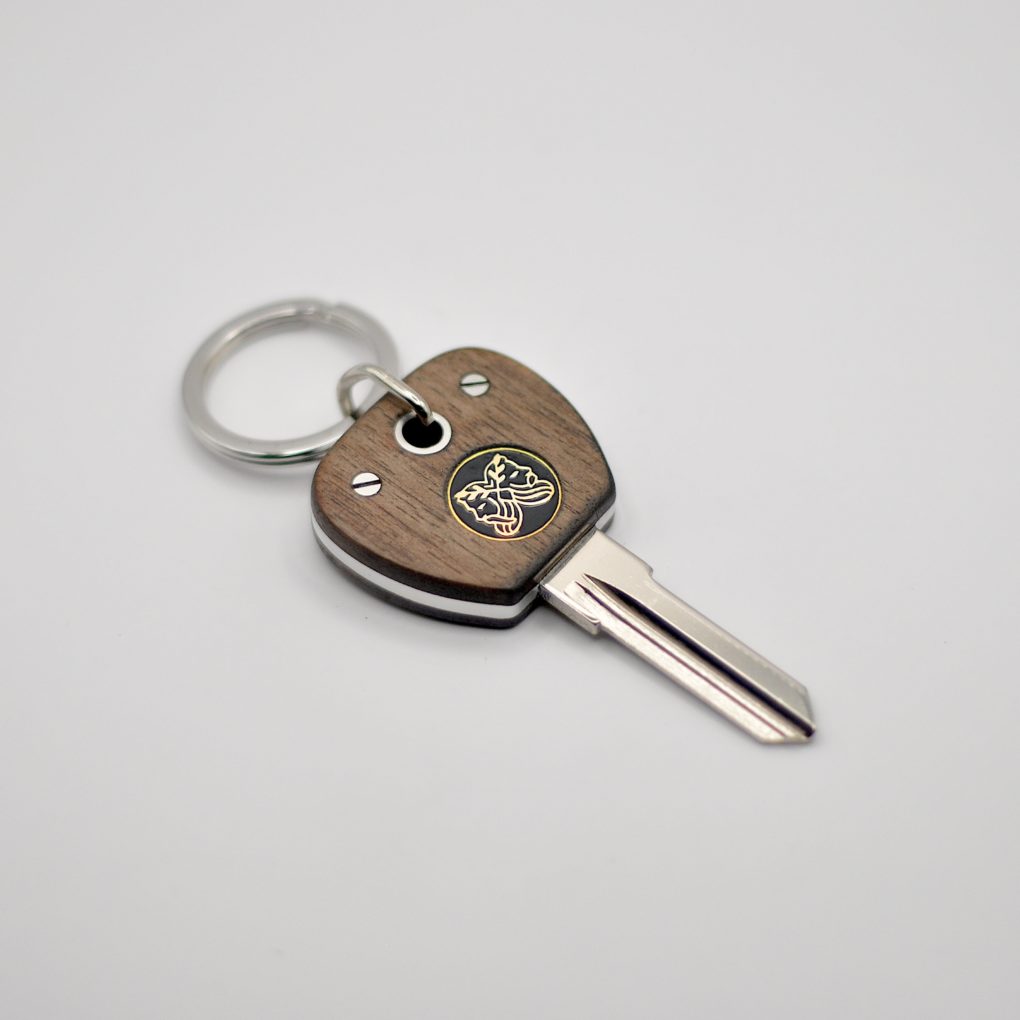 Clé Compatible BMW Noyer / Aluminium
