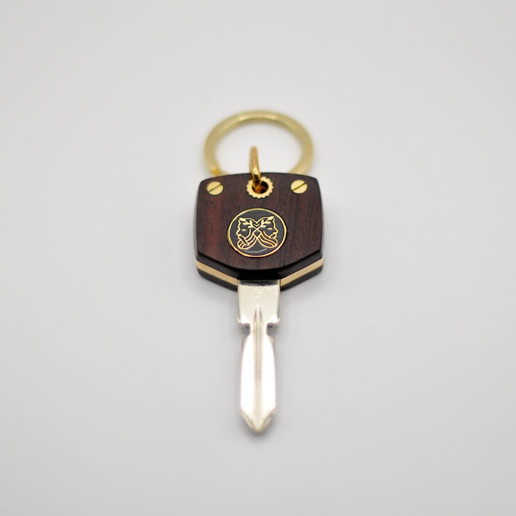 Clé Compatible Mercedes Ebène / Laiton – Image 2