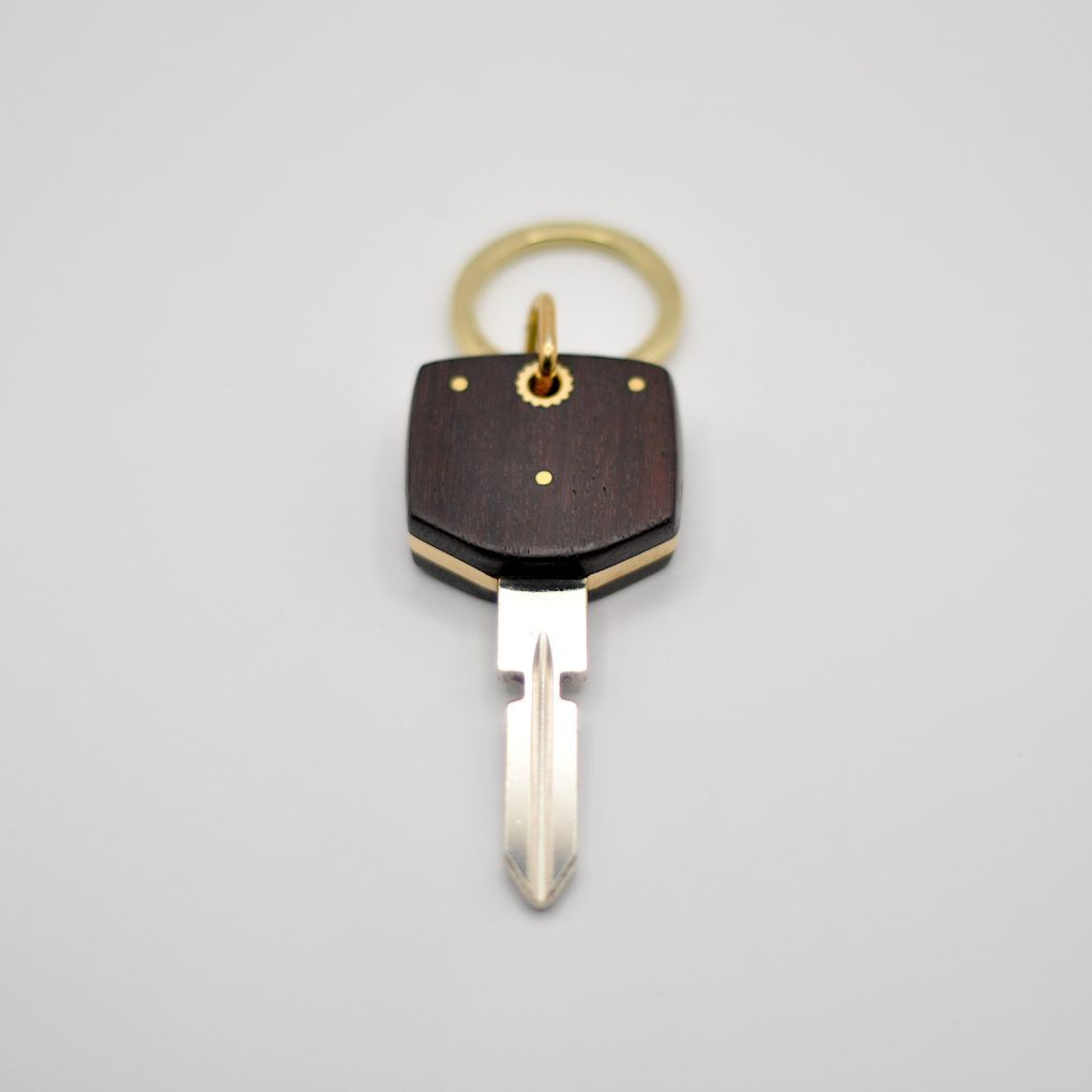 Clé Compatible Mercedes Ebène / Laiton – Image 3