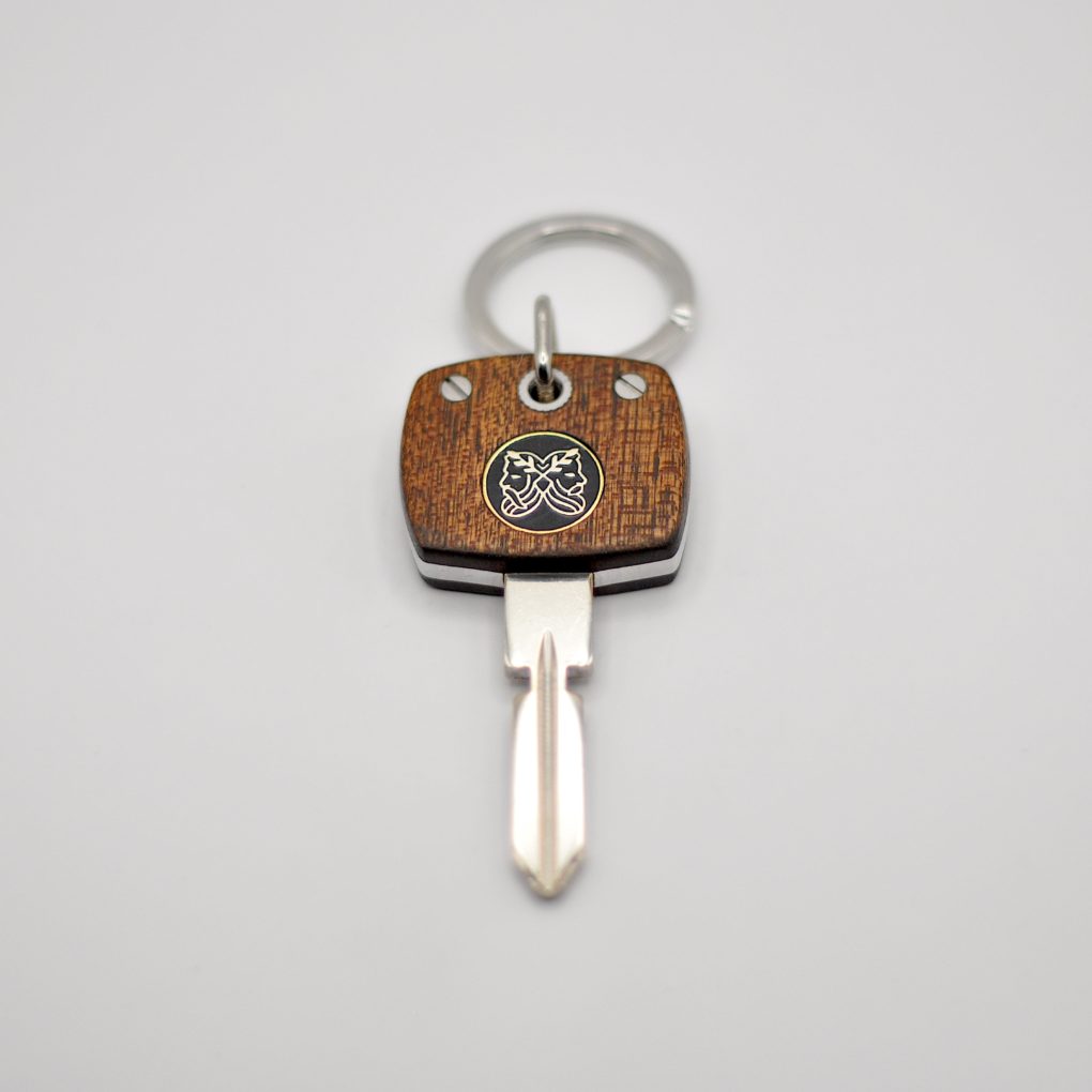 Clé Compatible Mercedes Acajou / Aluminium – Image 2