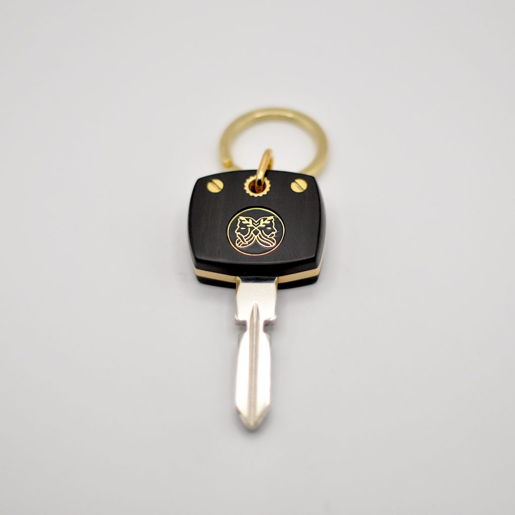 Clé Compatible Mercedes Ebène / Laiton – Image 2
