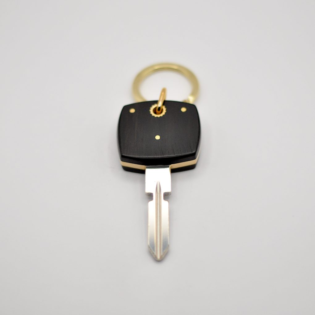 Clé Compatible Mercedes Ebène / Laiton – Image 3